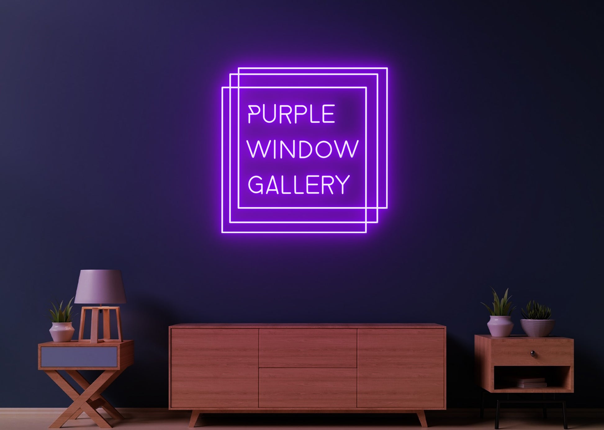 Purple window 24inches x 24inches