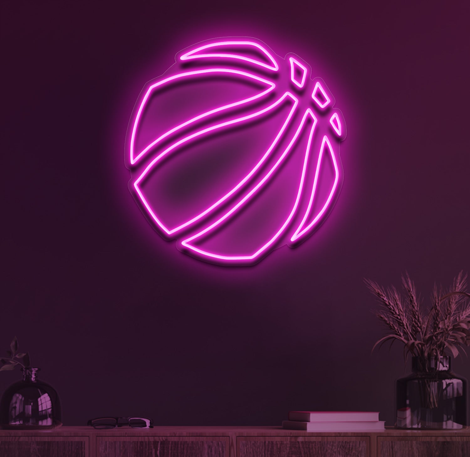 Basketball neon sign