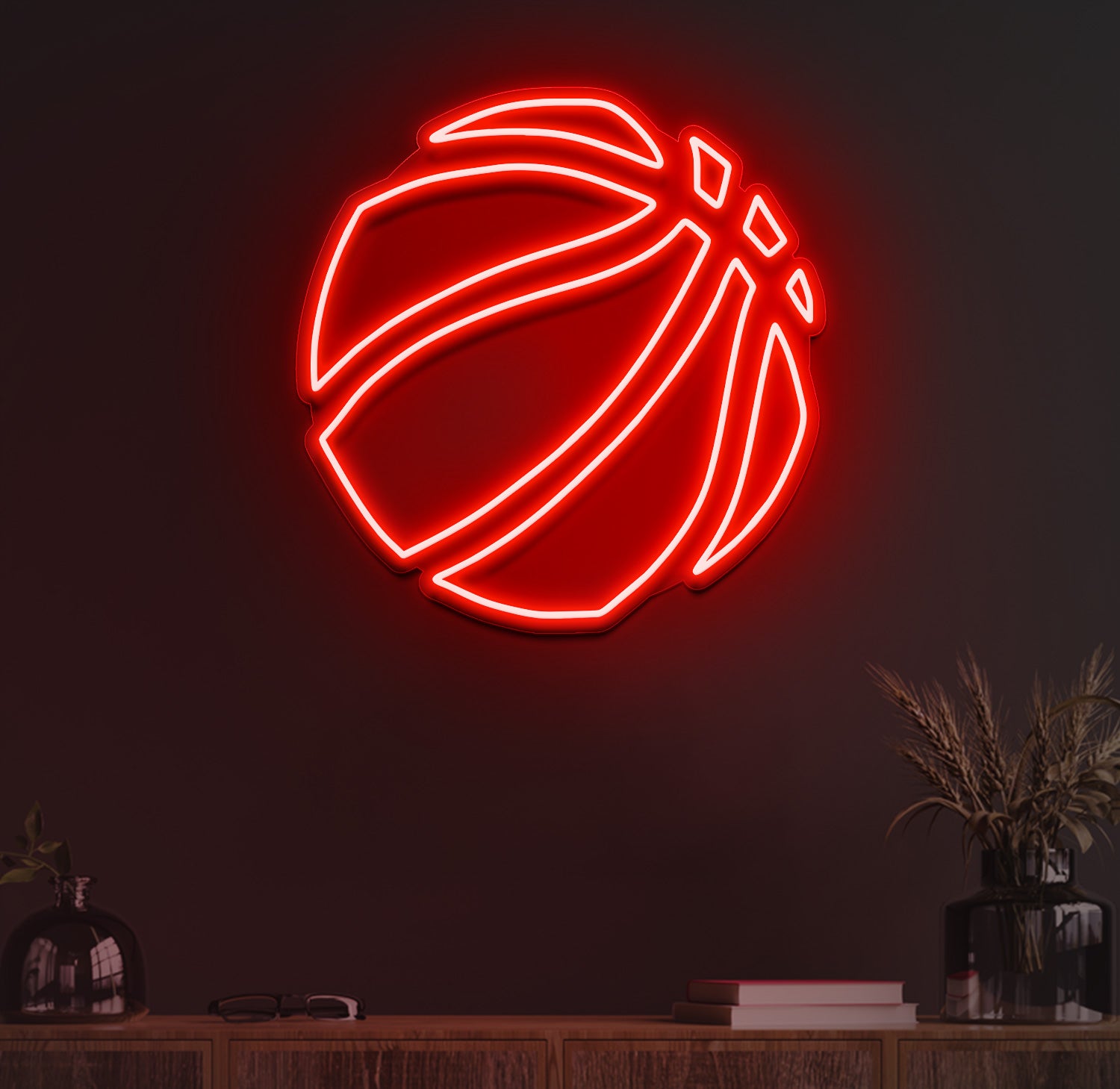 Basketball neon sign