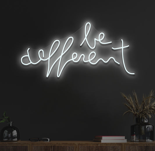 Be different neon sign