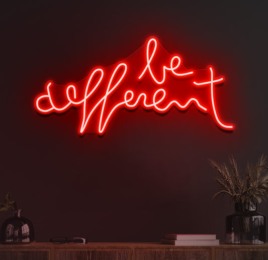 Be different neon sign