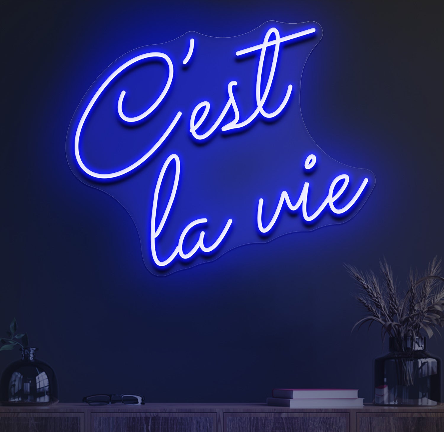 C'est la vie neon sign