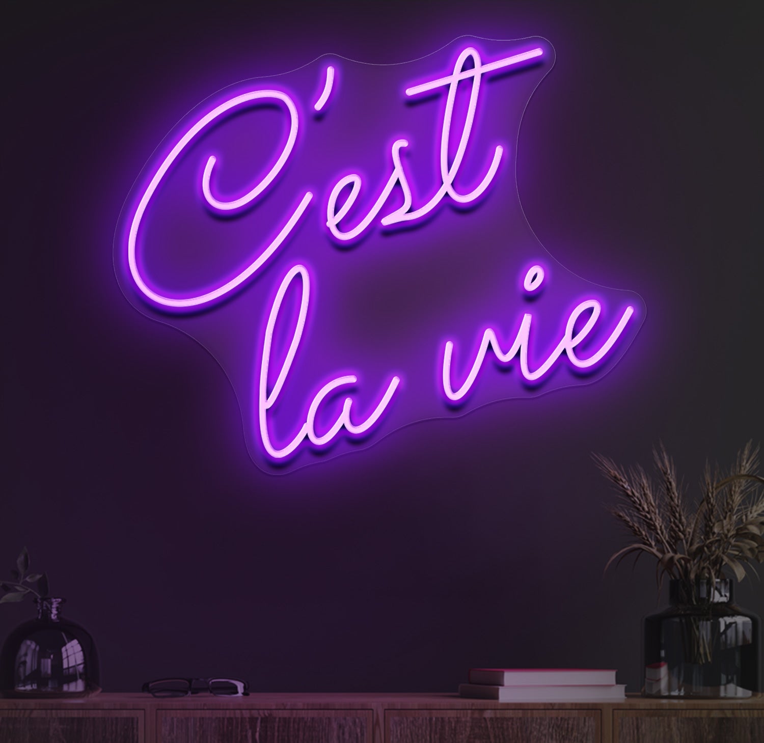 C'est la vie neon sign