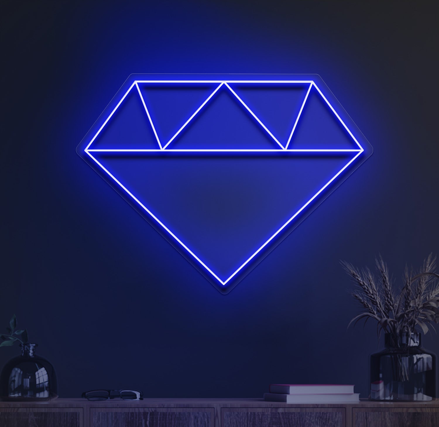 Diamond neon sign