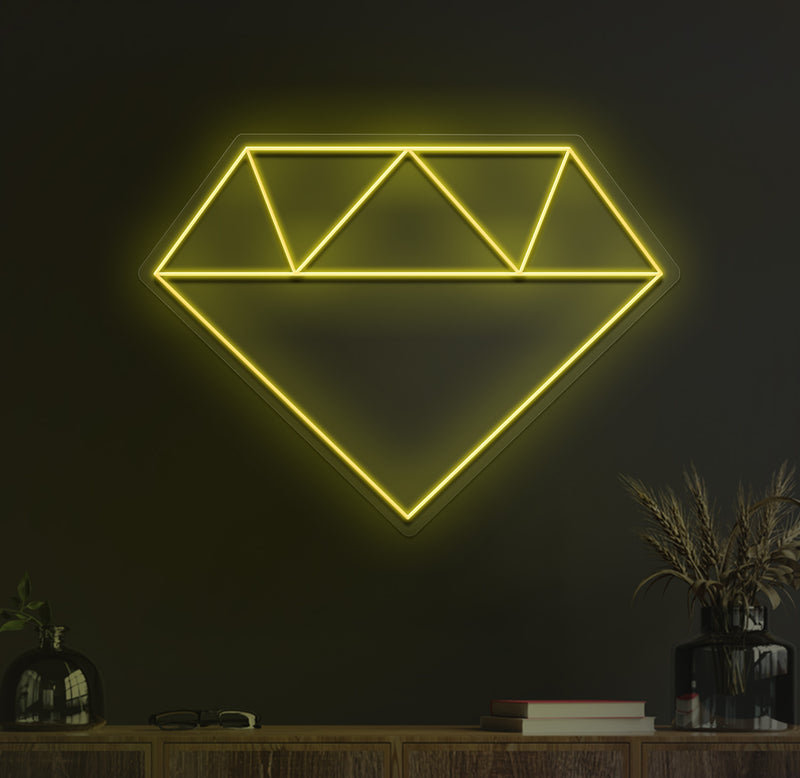 Diamond neon sign