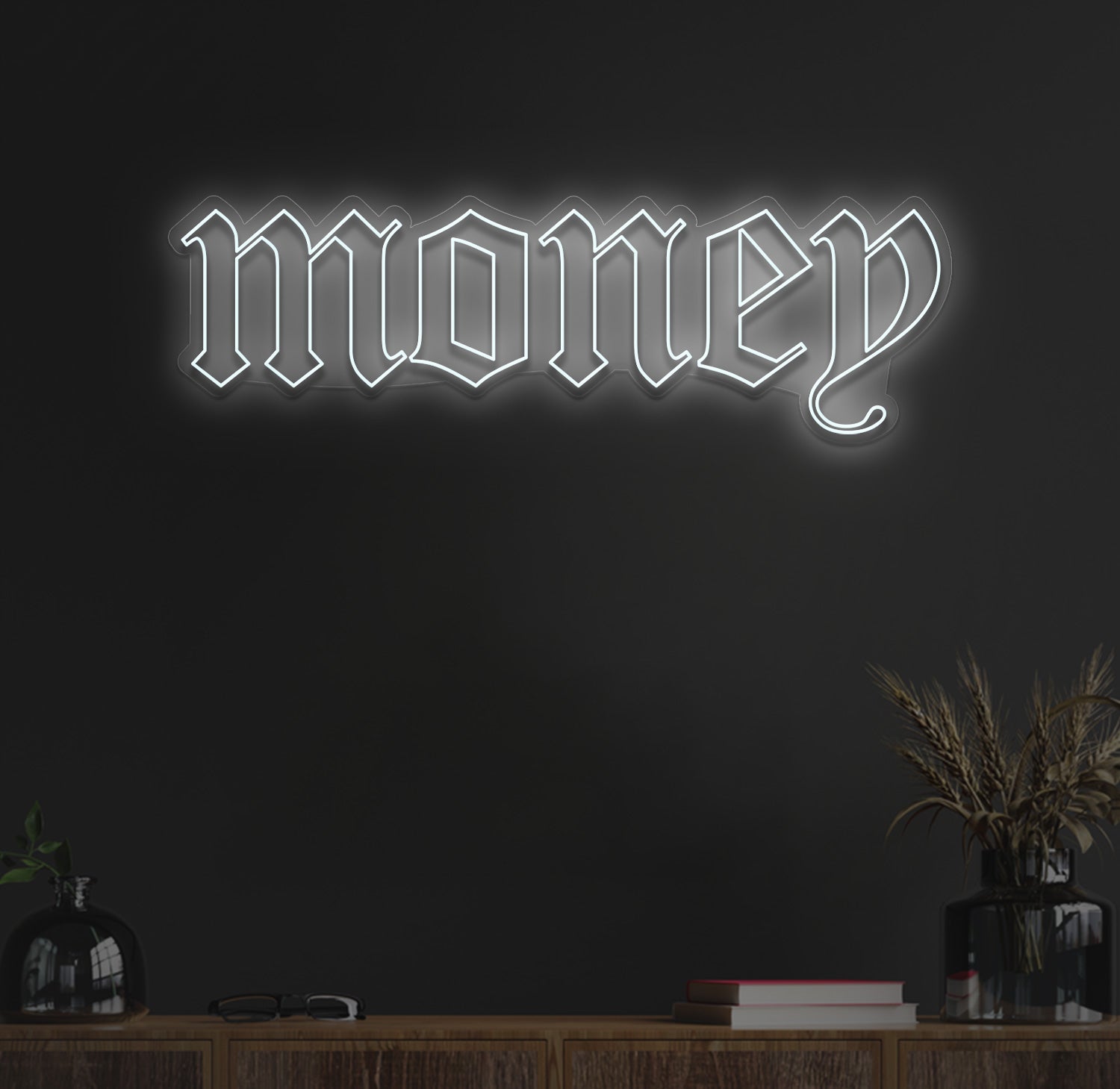 Money neon sign