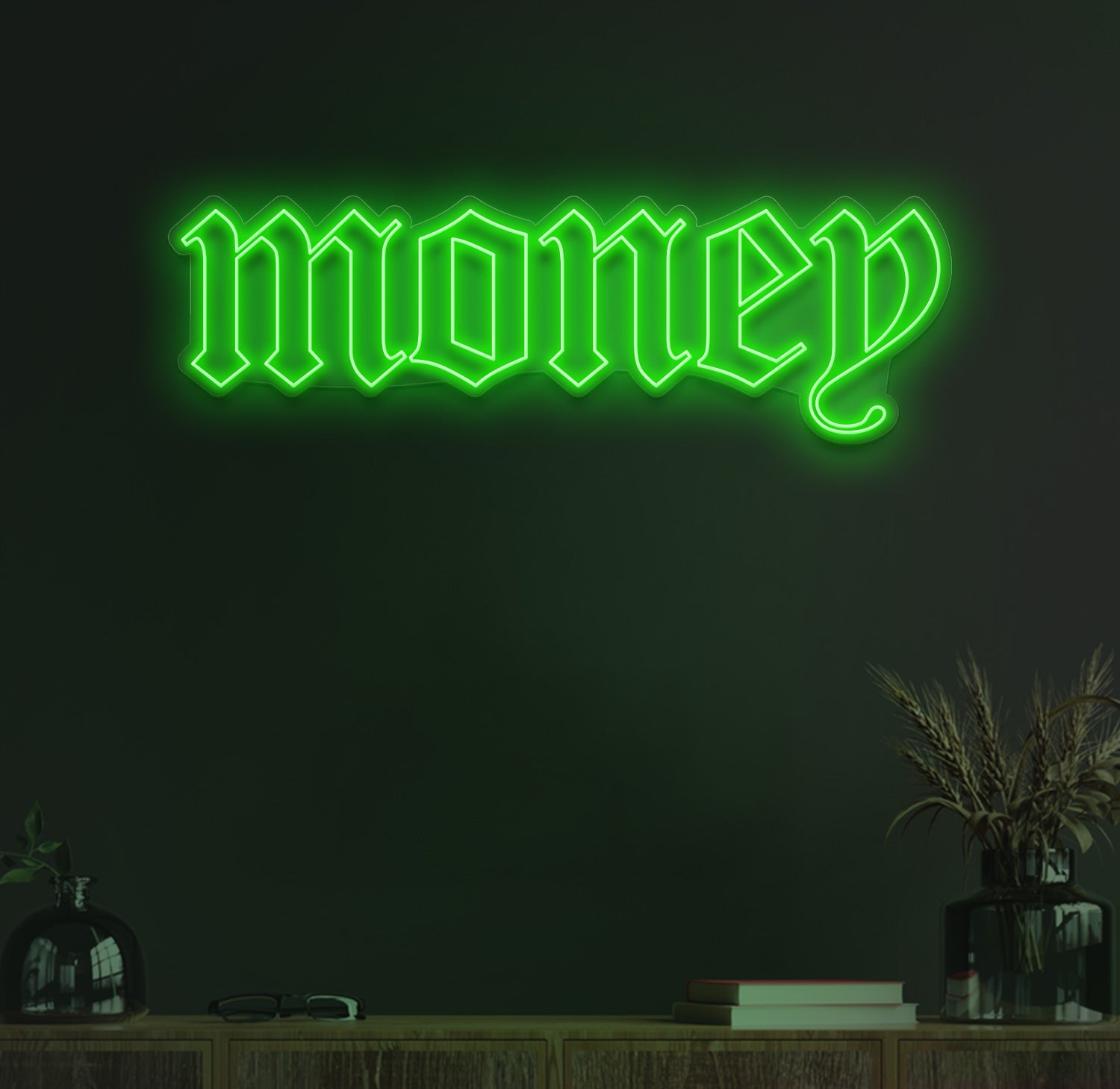 Money neon sign