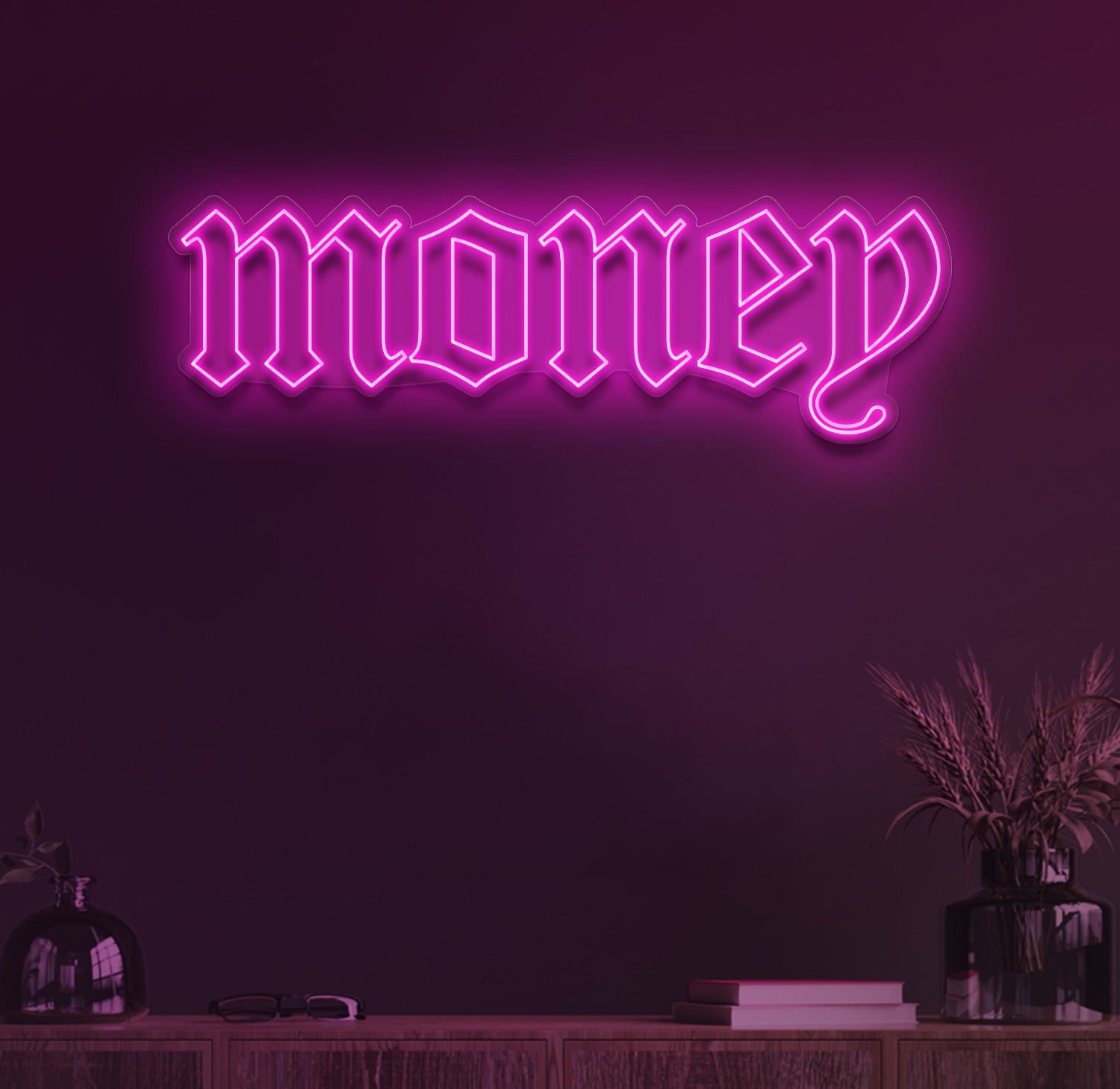 Money neon sign