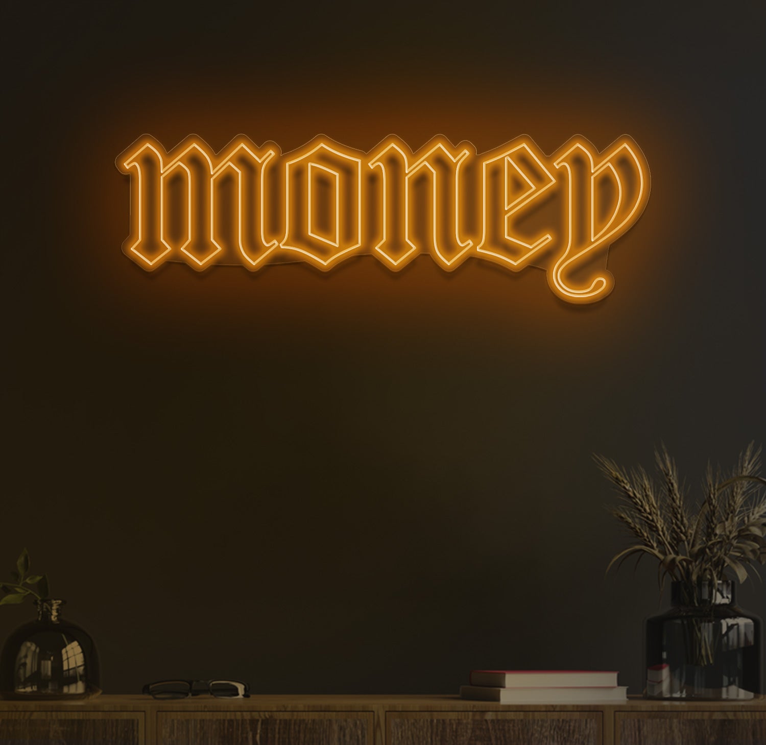 Money neon sign