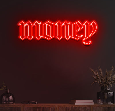 Money neon sign
