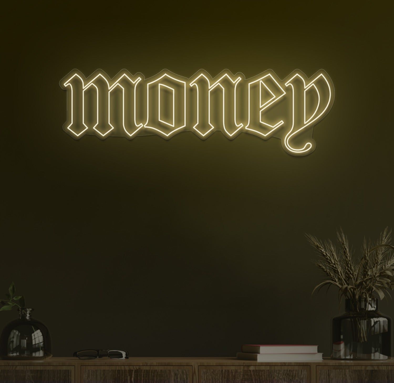 Money neon sign