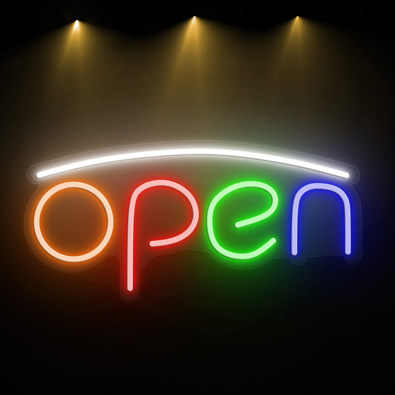Open led neon shop sign