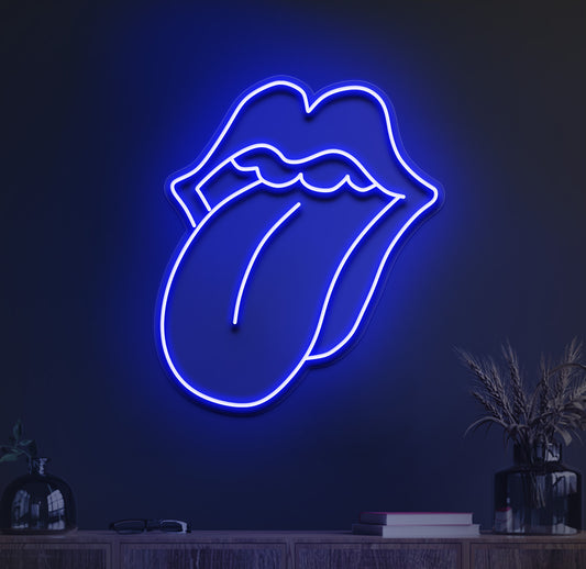 Rolling stones neon sign