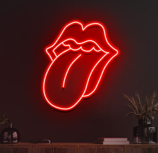 Rolling stones neon sign