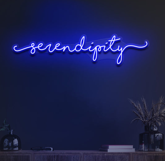 Serendipity neon sign