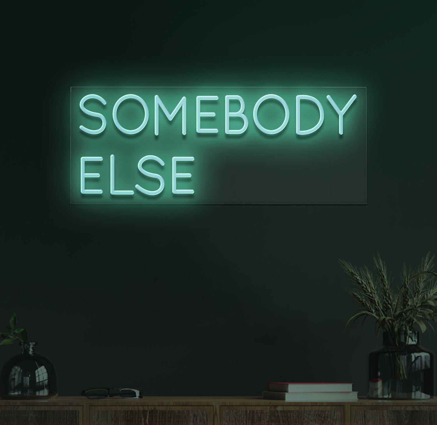 Somebody else neon sign