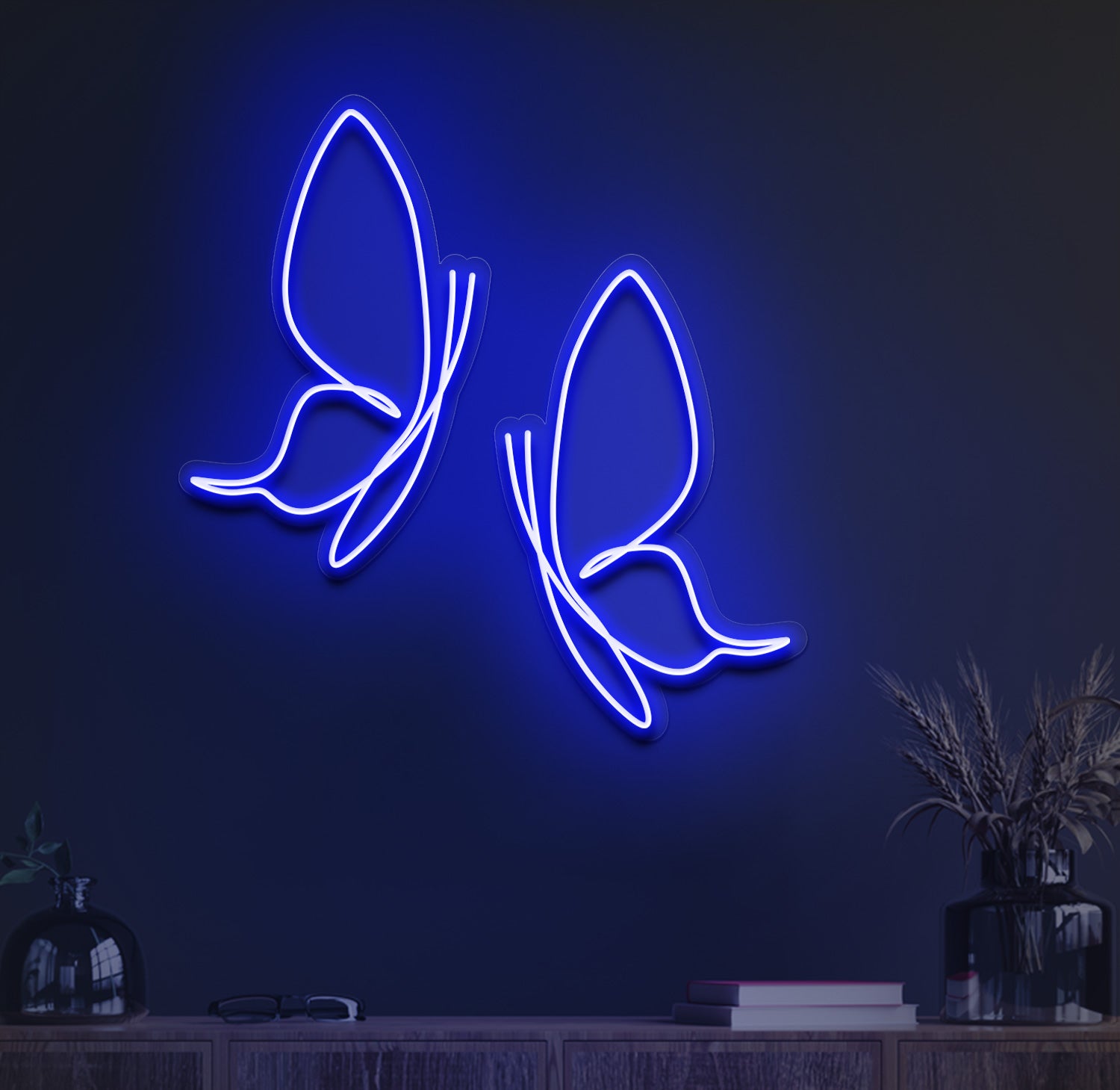 Butterflies neon sign