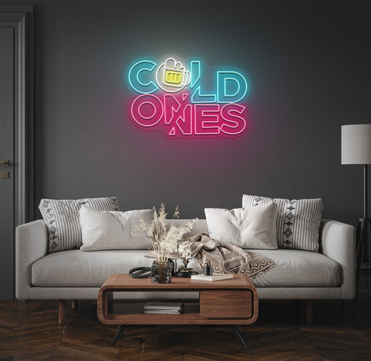 Cold ones neon sign 