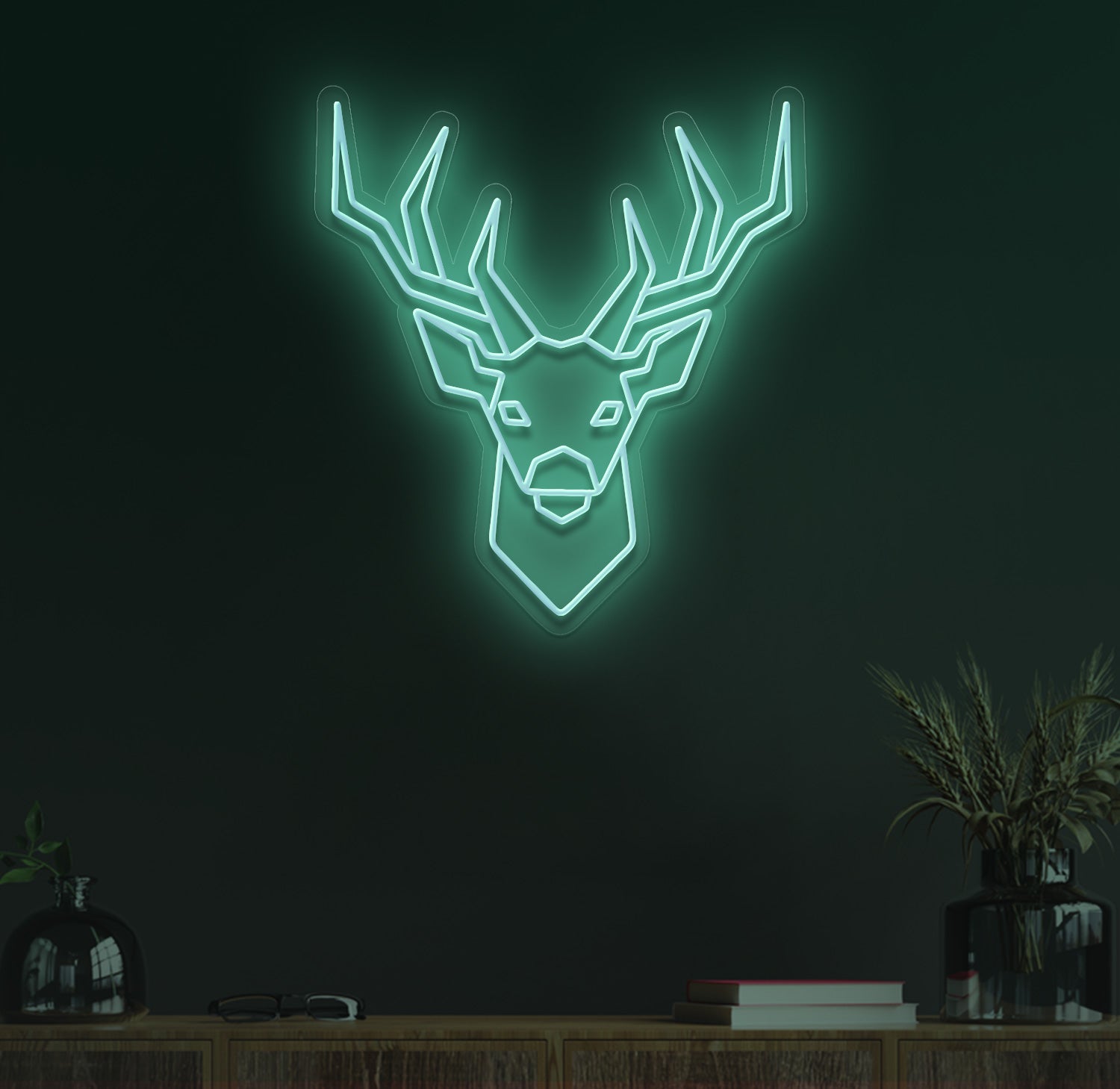 Geometric Deer Neon Sign