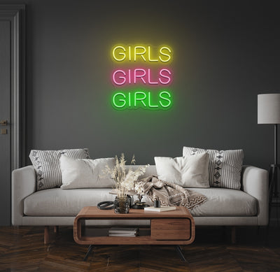 Girls Girls Girls neon sign